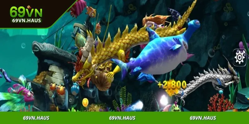 Không gian đại dương sống động, nơi người chơi thỏa sức săn thưởng lớn